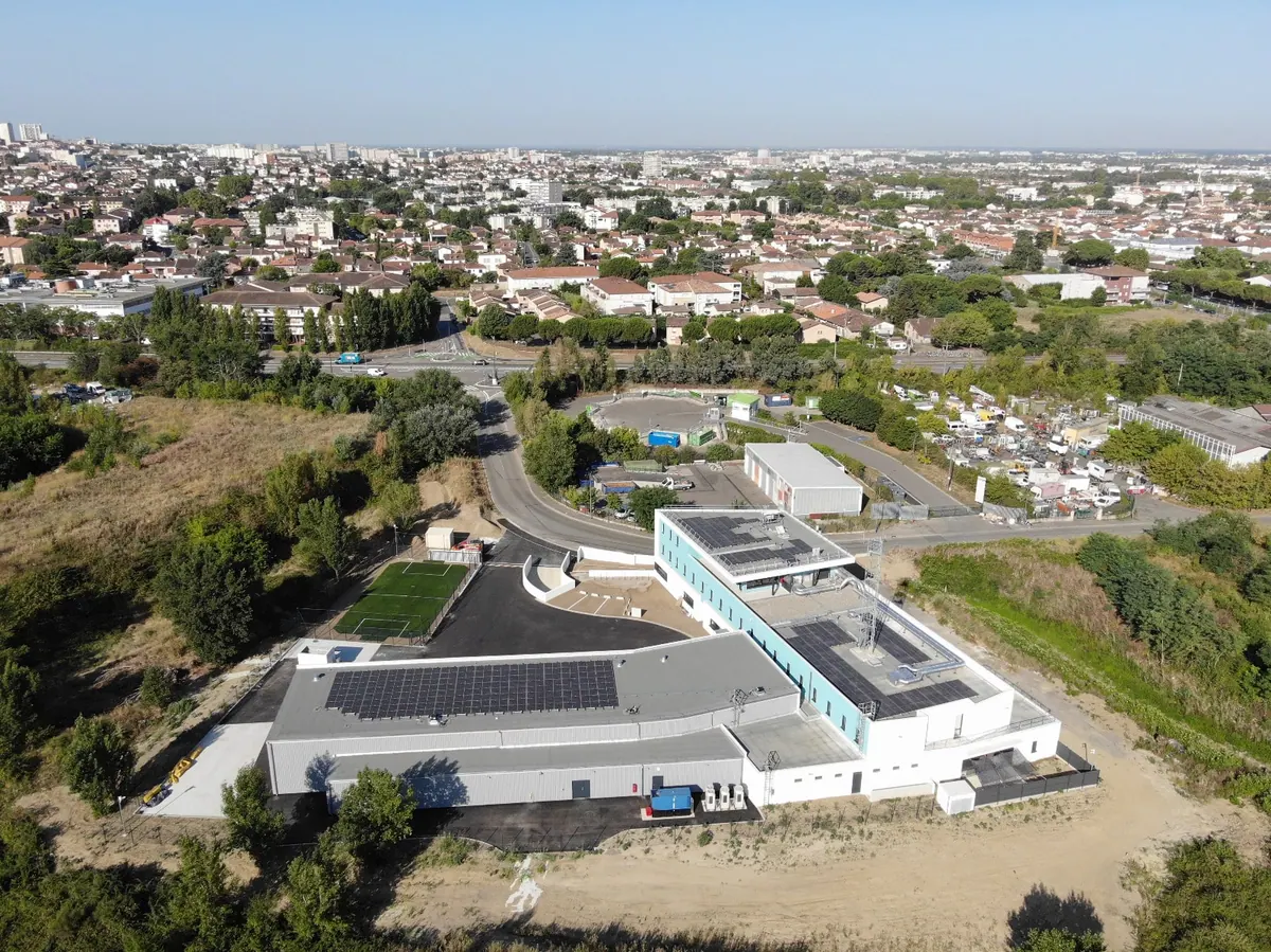 Vue aérienne de la nouvelle caserne de Toulouse Atlanta